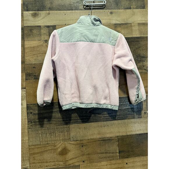 The North Face- Pink / Gray Fleece Zip-Up -Girls Size 5P - Picture 3 of 6